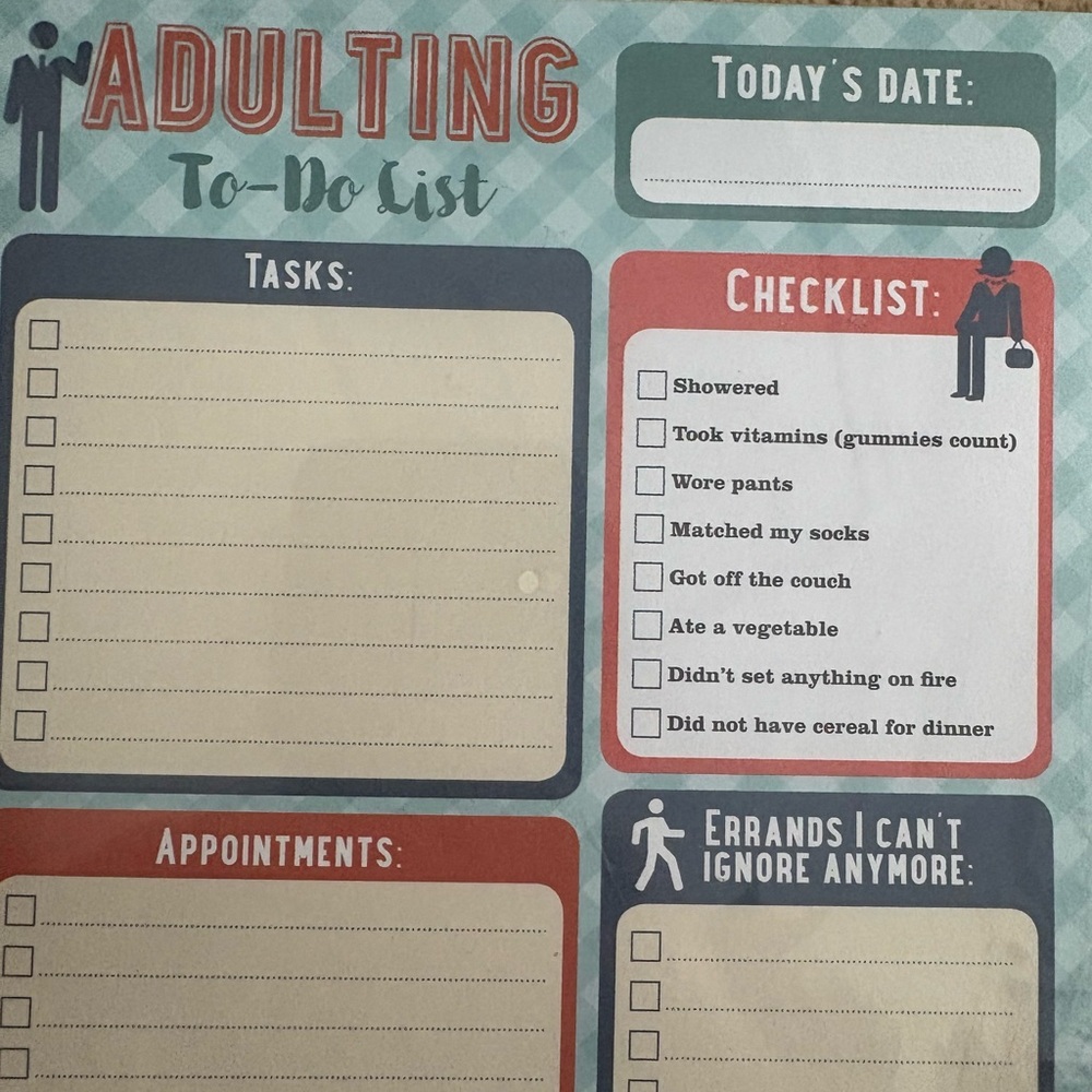 Adulting To-Do List Notepad - Picture 2 of 5